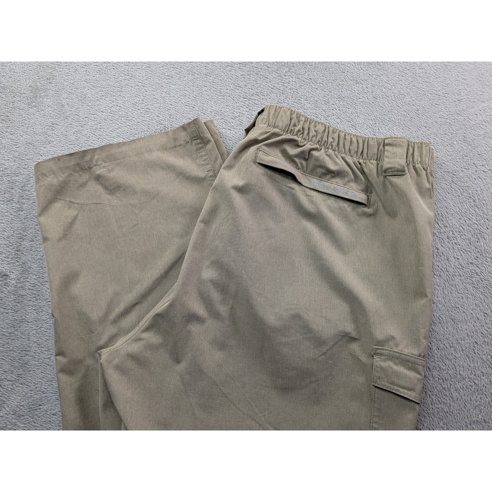 Reel Legends Mens XXL 44/46 Convertible Cargo Pants Khaki Tan Fishing Hiking